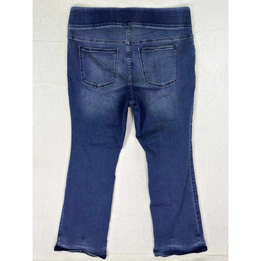 Old Navy Jeans Womens 18 Plus Blue Medium Wash High Rise Bootcut Pull On Stretch - Picture 2 of 9